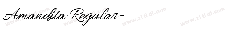 Amandita Regular字体转换 Amandita Regular字体转换